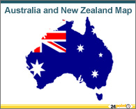 PPT Maps Austrlia and New Zealand