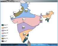 Monsoon map