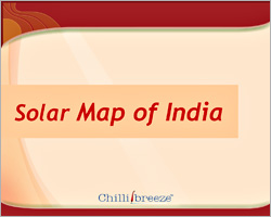 editable map of solar radiation in India
